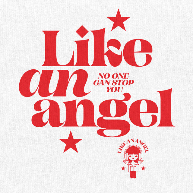 Like an Angel Red Graphic Classic Fit T-Shirt
