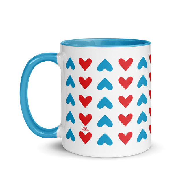 Colorful Heart Pattern Mug 3