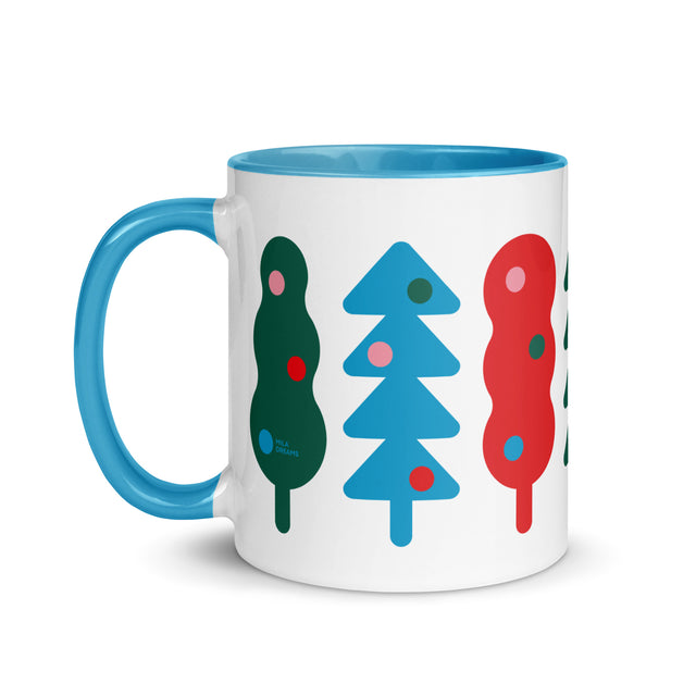 Abstract Christmas Trees Mug 1