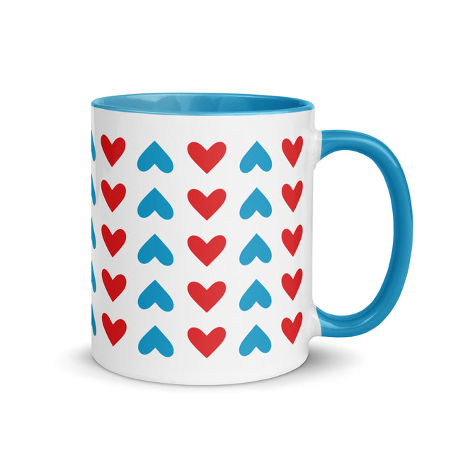 Colorful Heart Pattern Mug 3