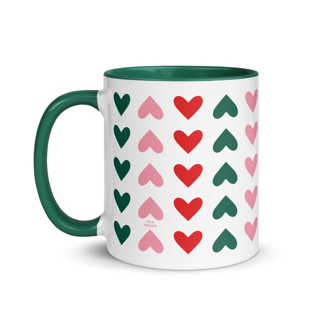 Christmas Heart Pattern Mug 1