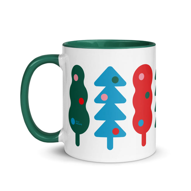 Abstract Christmas Trees Mug 1