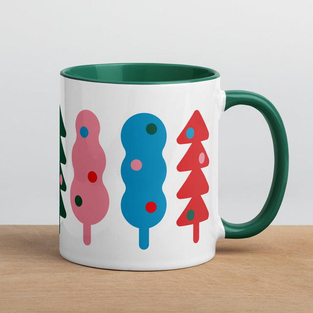 Abstract Christmas Trees Mug 1