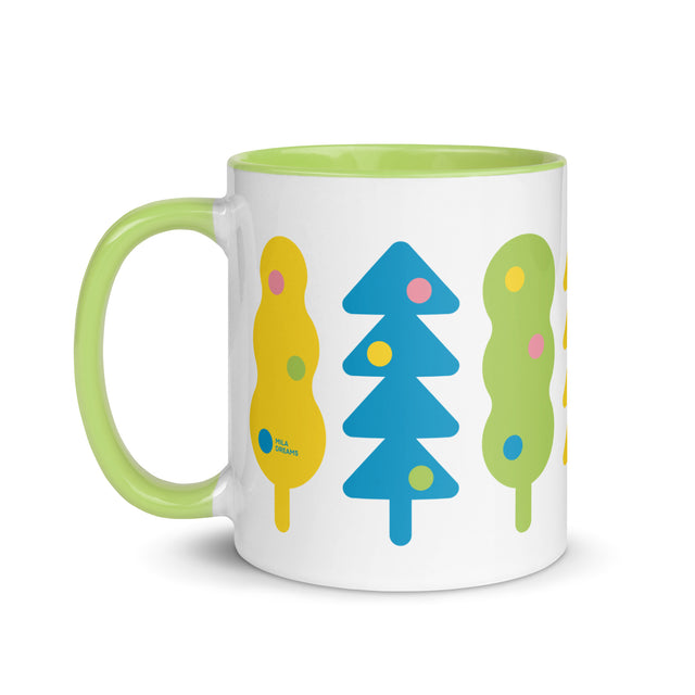 Abstract Christmas Trees Mug 2