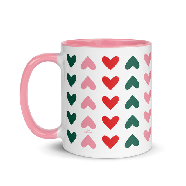 Christmas Heart Pattern Mug 1