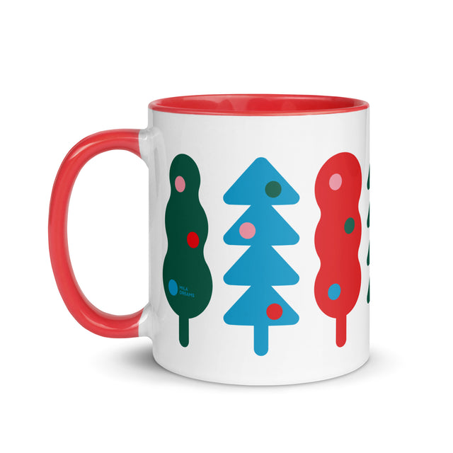 Abstract Christmas Trees Mug 1