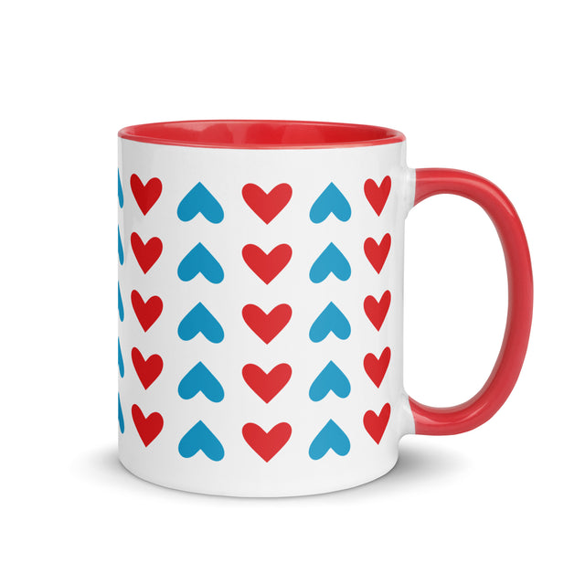 Colorful Heart Pattern Mug 3