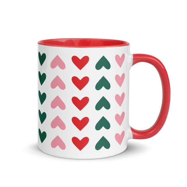 Christmas Heart Pattern Mug 1