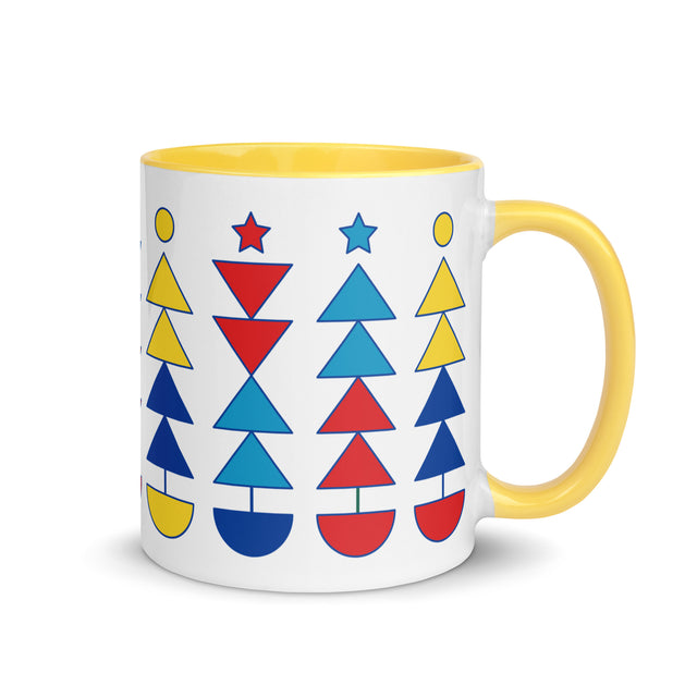 Geometric Tree Pattern Mug 2