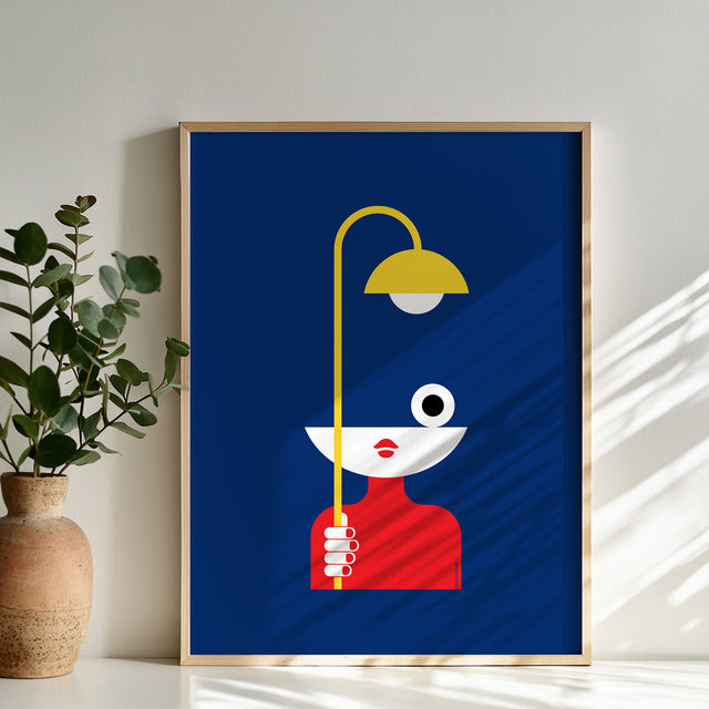 Holding Yellow Lamp - Dreamer