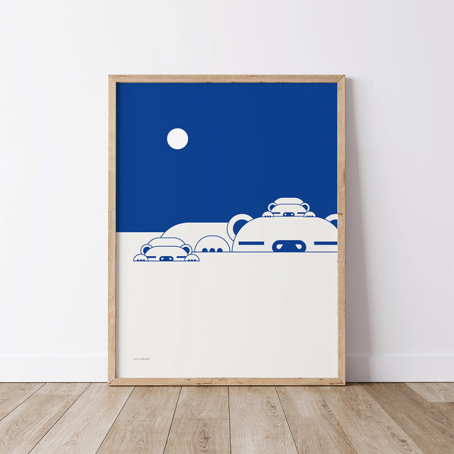 Polar Bear and Cubs