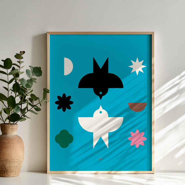 Birds Party - Blue