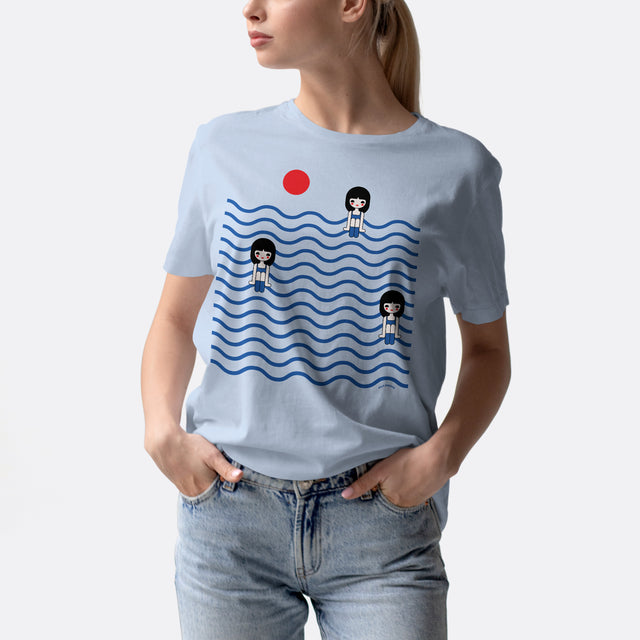 Three Girls in Ocean Classic Fit T-Shirt
