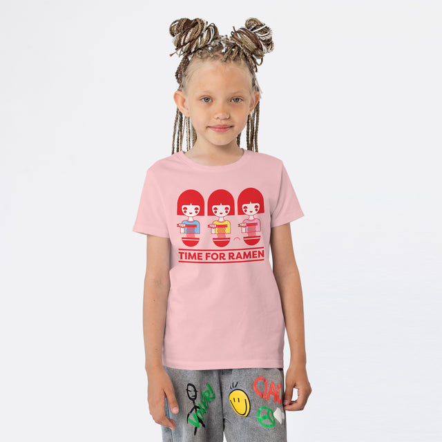Time For Ramen Red Youth T-Shirt