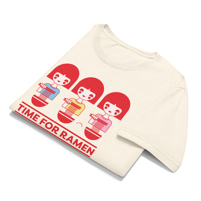 Time for Ramen Red Oversized T-Shirt