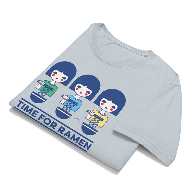 Time for Ramen Blue Oversized T-Shirt