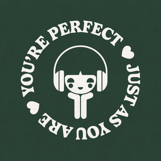 You're Perfect White Graphic Youth T-Shirt