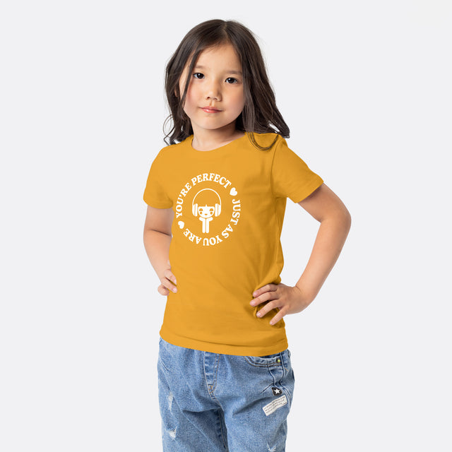 You're Perfect White Graphic Youth T-Shirt