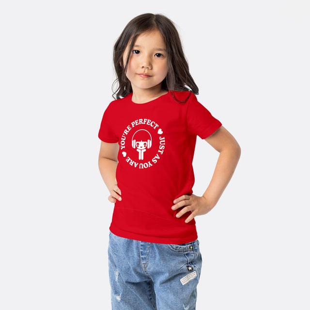 You're Perfect White Graphic Youth T-Shirt