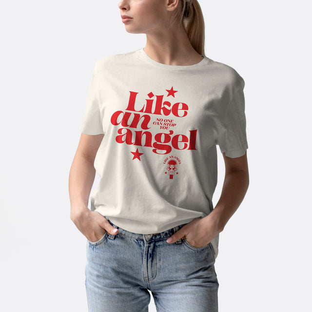 Like an Angel Red Graphic Classic Fit T-Shirt