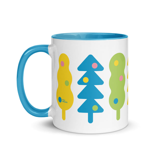 Abstract Christmas Trees Mug 2