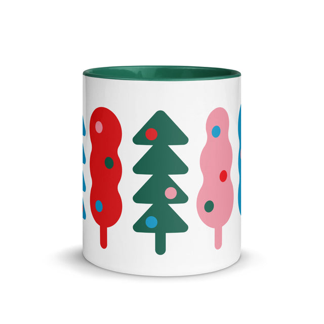 Abstract Christmas Trees Mug 1