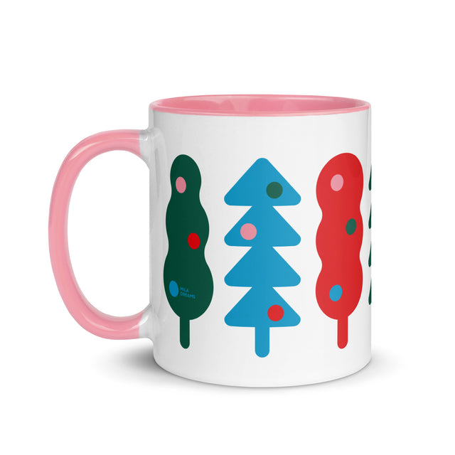 Abstract Christmas Trees Mug 1