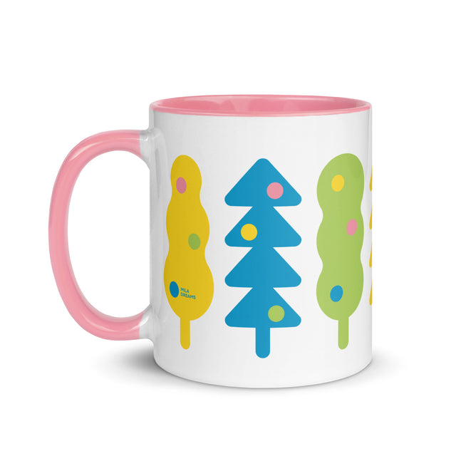 Abstract Christmas Trees Mug 2