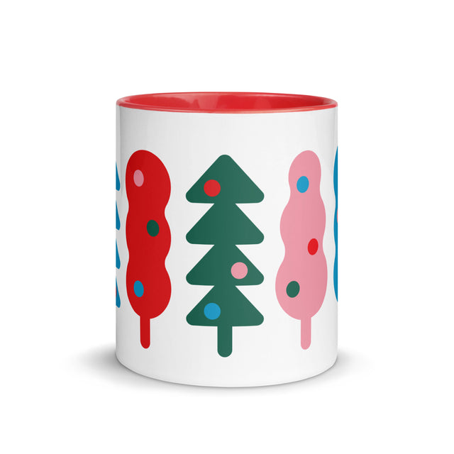 Abstract Christmas Trees Mug 1