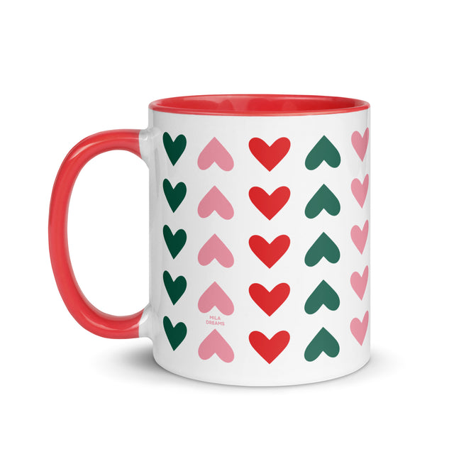 Christmas Heart Pattern Mug 1