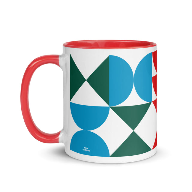 Colorful Abstract Christmas Holiday Mug